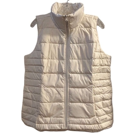 Lands' End Women's Ivory Down Puffer Vest Winter Casual M, LP, 1X - Picture 4 of 16